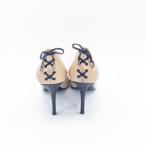 Levity Color Block Lace-Up Stiletto Heels - Size 10 - Picture 5 of 10